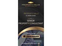 مطلوب senior property consultant ف الشيخ زايد